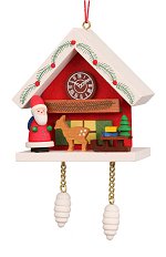 Santa Chalet Cuckoo Clock<br>Ulbricht Ornament